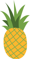 Wall Mural - Pineapple icon. Tropical fruit. Sweet fresh food