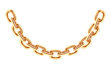 Gold Chain Isolated Without Background