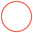 © Nicole - Red circle shape transparent png