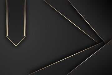 Poster - Modern background design with light gold line