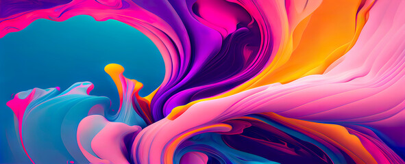 Wall Mural - colorful abstract 3d illustration