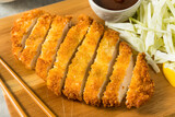 Fototapeta Kawa jest smaczna - Homemade Japanese Chicken Tonkatsu