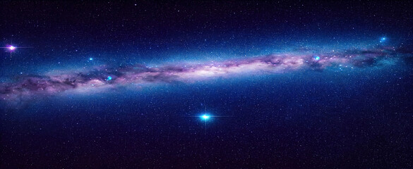 Galaxy with stars and space dust in the universe. Space nebula