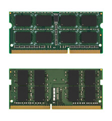 Poster - RAM SO-DIMM, laptop spare part, on white background