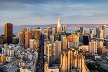 San Francisco Aerial Cityscape Of Downtown