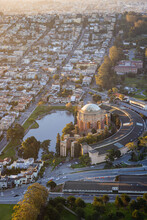 Palace Of Fine Arts San Francisco Aerial Sunrise Photography