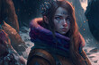 © Awesomextra - Fantasy portrait of an adventurer with long hair