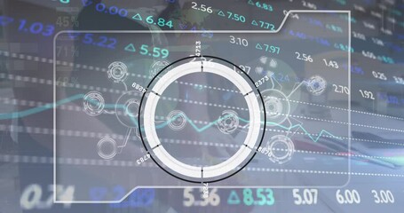 Poster - Animation of scope scanning and financial data processing