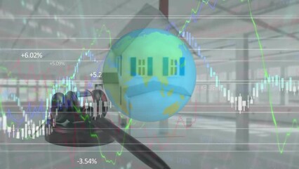 Poster - Animation of globe and data processing over house