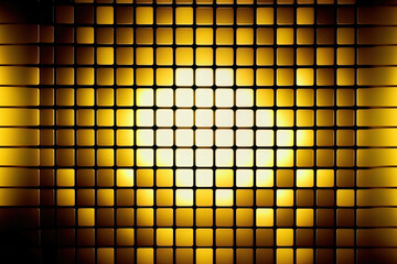 Poster - glossy bright abstract mosaic gold backdrop. generative ai