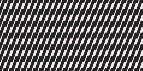 Poster - Black geometric seamless pattern. Background diagonal structure for print.