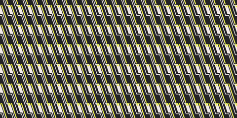 Leinwandbilder - Abstract geometric seamless pattern. Yellow background diagonal structure for print.