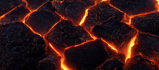 Wall Mural - hot lava stone background