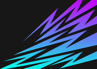 Aufkleber - Abstract background with gradient color lightning and arrow line pattern