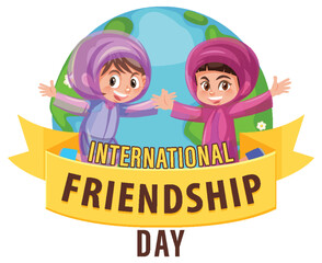 Canvas Print - International Friendship Day banner design