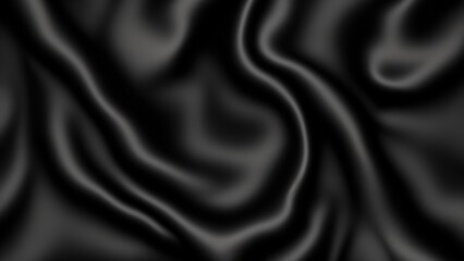 Black silk texture luxurious satin for abstract background.