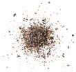 ground black pepper flakes isolated on transparent png
