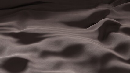 Poster - 3d render illustration of abstract background with fabric folds
