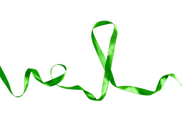 Poster - Green ribbon isolated