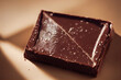 One piece of chocolate is drawn diagonally above with Generative AI