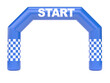 © koya979 - Inflatable gate as start line on white background 3d rendering
