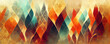 Leinwandbild Motiv Abstract line art wallpaper background illustration pattern (Generative AI)