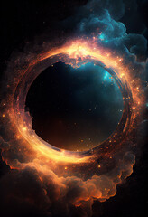 Aufkleber - Abstract eye background. Centric motion of star trails. Starburst dynamic lines or rays. 