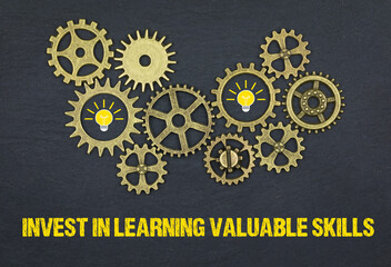 Sticker - invest in learning valuable skills