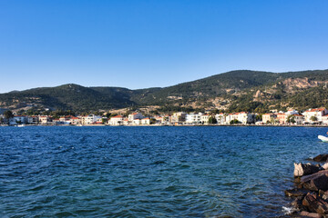 Wall Mural - The coastline of Foça, an ancient sea town of Izmir. Foça takes its ancient name from the endangered Mediterranean monk seals.