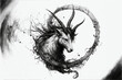 © Worldillustrator - Capricorn zodiac sign tattoo. Tattoo idea for men or women. Generative AI.