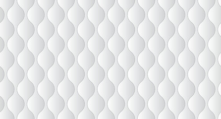 Poster - simple upholstery quilted background. white leather texture sofa backdrop. vector illustration