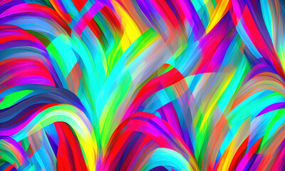 Canvas Print - abstract colorful bright background