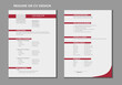 © Desinger - Double pages resume or cv template design