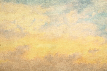 Wall Mural - vintage watercolor clouds