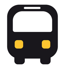 Poster - bus icon illustration