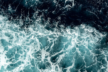 Natural and unique texture of agitated sea surface
