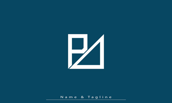 Alphabet letters Initials Monogram logo PD , DP