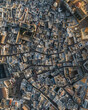 © AmazingAerialAgency - Aerial top down view of Monopoli old town at sunset, Bari, Puglia, Italy.