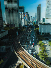 Bangkok, Thailand - 11 December 2022: Aerial View Of Bangkok Downtown In Thailand.