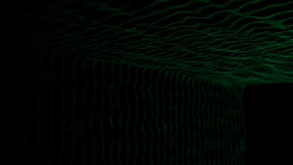 Aufkleber - Galactic portal with linear connections. Optical illusion of a laser tunnel. Technological connections of space and time. The concept of leaders in the technological world. 3d rendering.