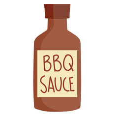 Wall Mural - bbq sauce bottle icon