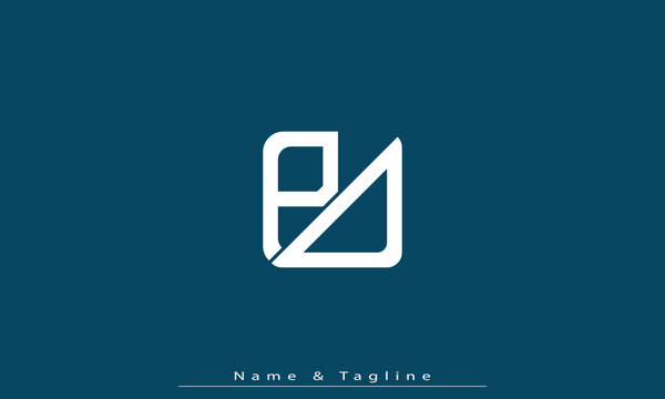 Alphabet letters Initials Monogram logo PD , DP