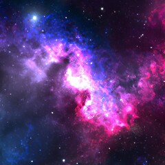 nebula and galaxies in space. abstract cosmos background