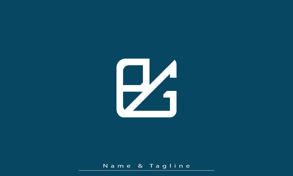 Alphabet letters Initials Monogram logo PG , GP