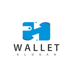 Wallet logo design template, Payment icon