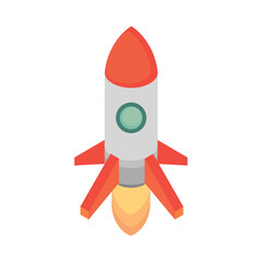 Wall Mural - isometric spaceship icon