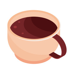 Poster - isometric coffee cup