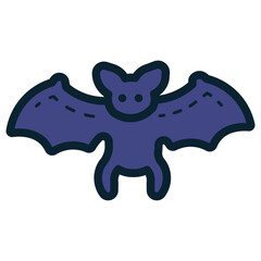 Wall Mural - bat animal icon