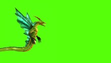 Dragon Walking Green Screen Animation 