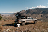 Roof top tent camping